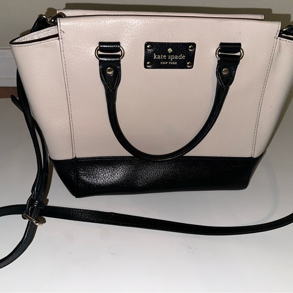 Kate Spade Black and Cream Satchel - Picture 1 of 14